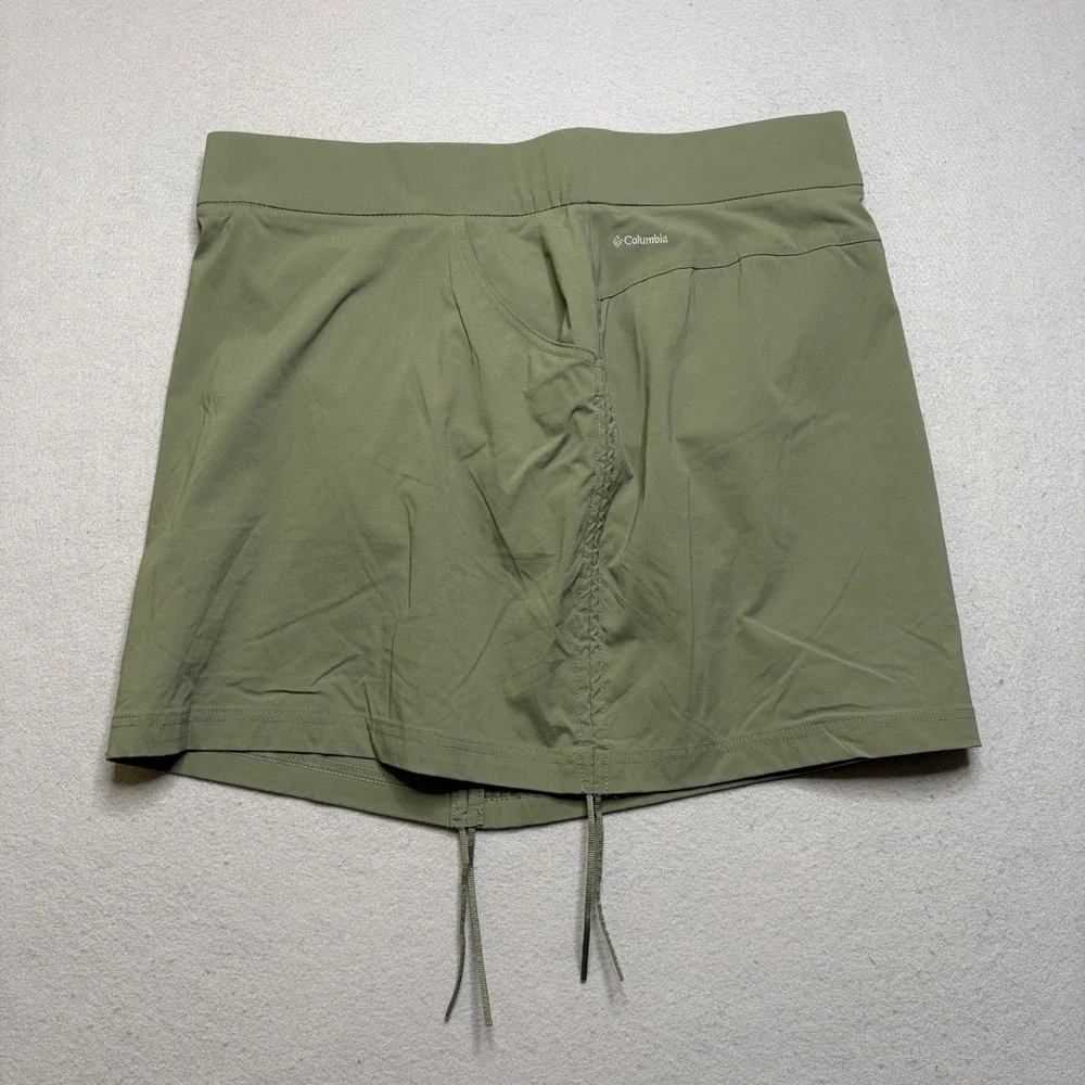 Columbia Skort Women XL Green Anytime Casual Omni-Shield Active Hiking Outdoor